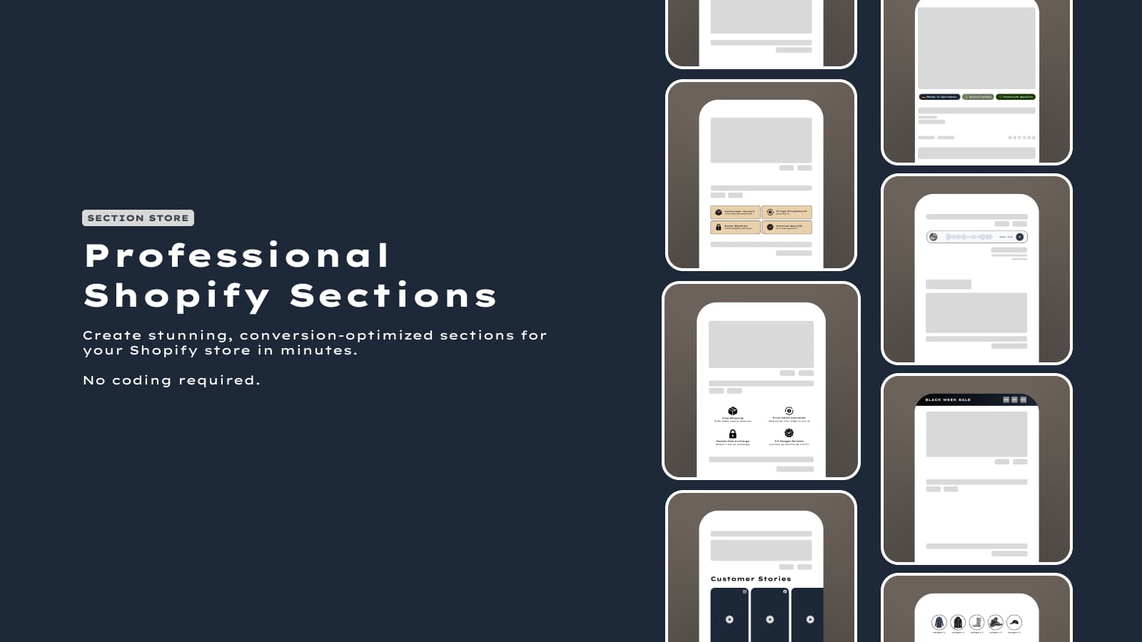 Section Store vs PageFly